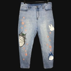 My Neighbor Totoro Jeans - Size 14-16 - Studio Ghibli - Ghiblicore - Fandom EUC
